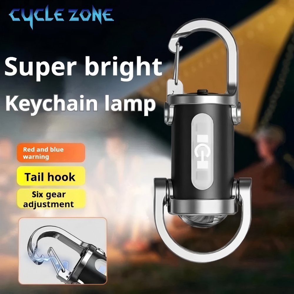 Outdoor Adventure Zone - Mini portachiavi a LED leggero multifunzionale