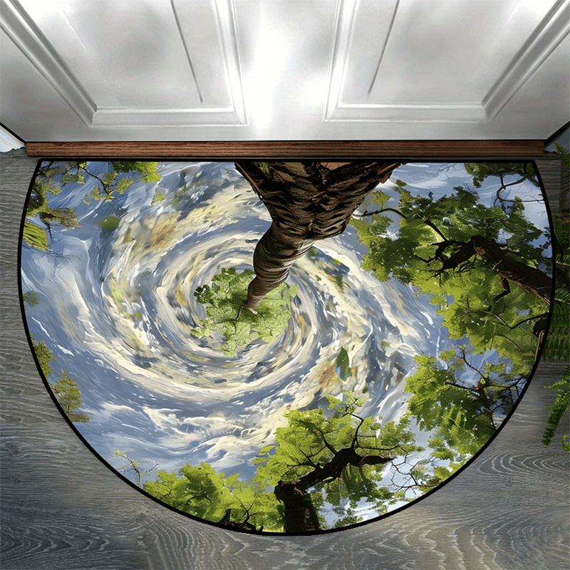 Outdoor Adventure Retreats - Tappetino d'Ingresso a Mezzaluna Stile Eco-Adventura,
