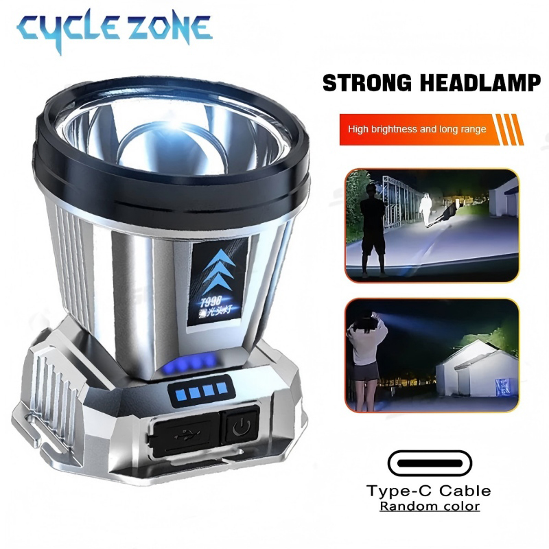 Outdoor Adventure Zone - Torcia frontale portatile TYPE-C Lampada frontale