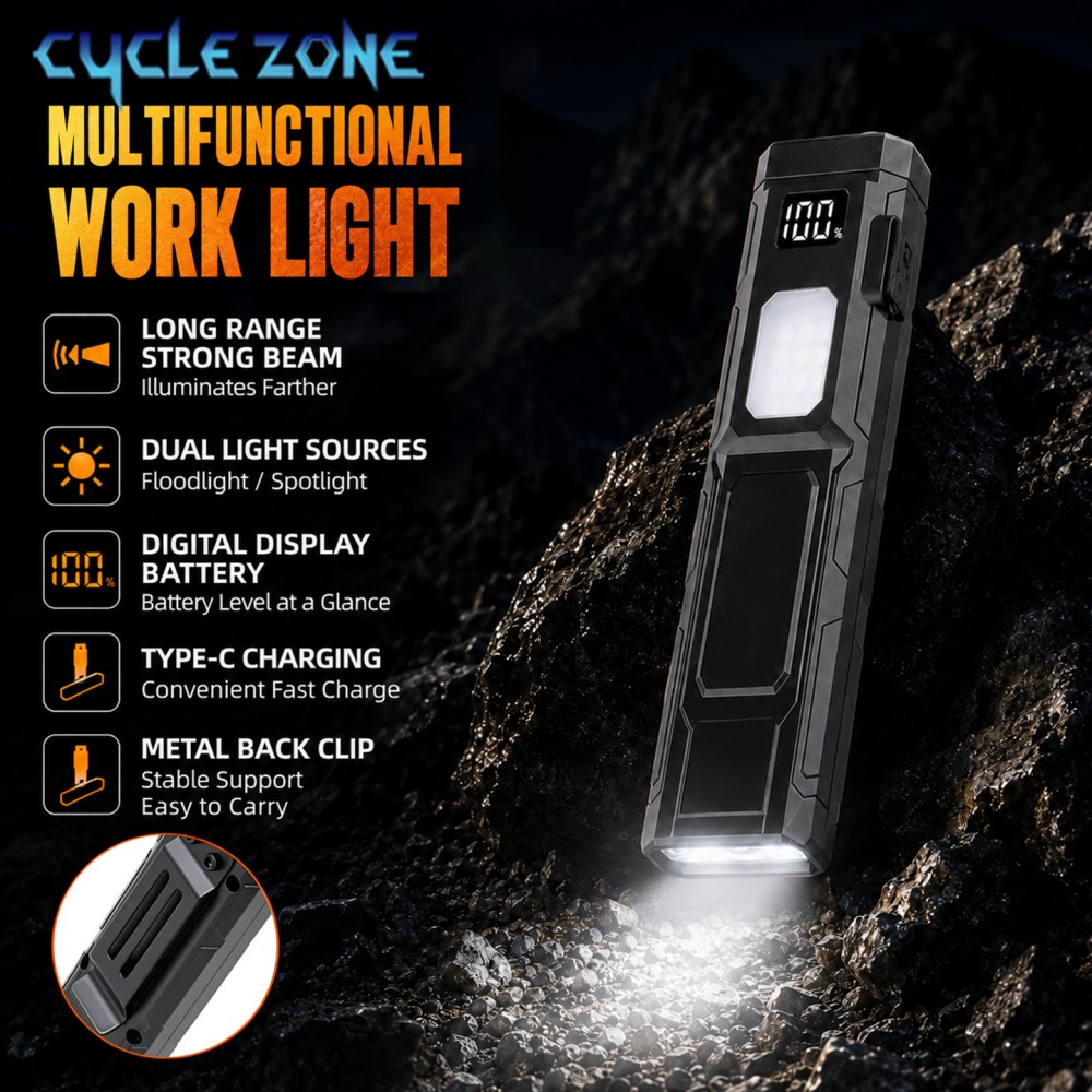 Outdoor Adventure Zone - Torcia LED Portatile Tascabile Ricaricabile con